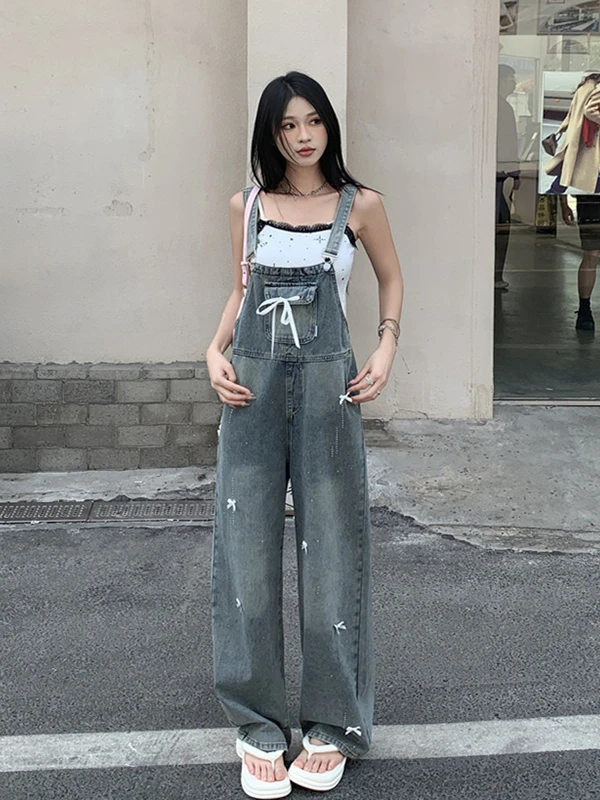 Retro American Bow Waed Denim Overalls Women Summer 2026 New Small Size Straight Leg Jumpsuit Casual High Waist L...
Retro American Bow Waed Denim Overalls Women Summer 2026 New Small Size Straight Leg Jumpsuit Casual High Waist L...