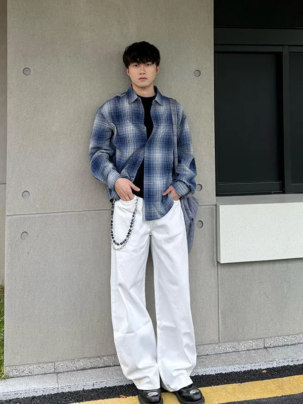 Cleanfit White Knife Straight Leg Jeans Men's American Drape Wide Leg Pants Tall Slim Micro Flared Jeans Youth Faion
Cleanfit White Knife Straight Leg Jeans Men's American Drape Wide Leg Pants Tall Slim Micro Flared Jeans Youth Faion
