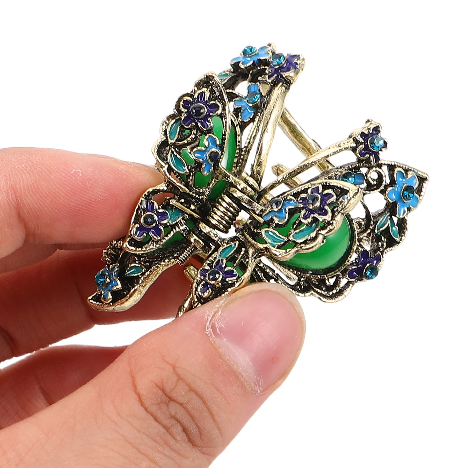 Retro Butterfly Hair Claw Clips Durable Material Rhinestone Accent Versatile Functionality Elegant Updo Chinese Style Bridal Non
Retro Butterfly Hair Claw Clips Durable Material Rhinestone Accent Versatile Functionality Elegant Updo Chinese Style Bridal Non