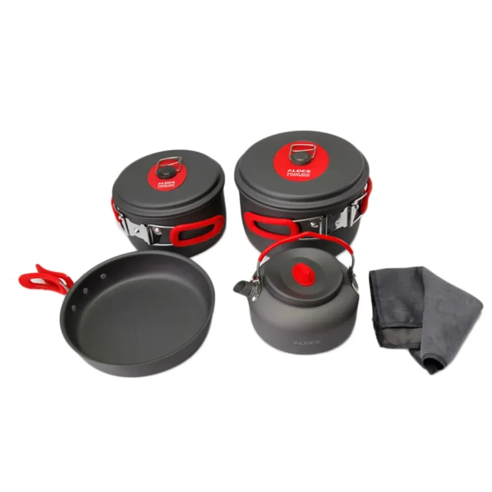 3-5 Person Ultralight Portable Aluminum Outdoor Pot Pan Set Camping Hiking Cookware Cooking Picnic Pot With Teapot
3-5 Person Ultralight Portable Aluminum Outdoor Pot Pan Set Camping Hiking Cookware Cooking Picnic Pot With Teapot