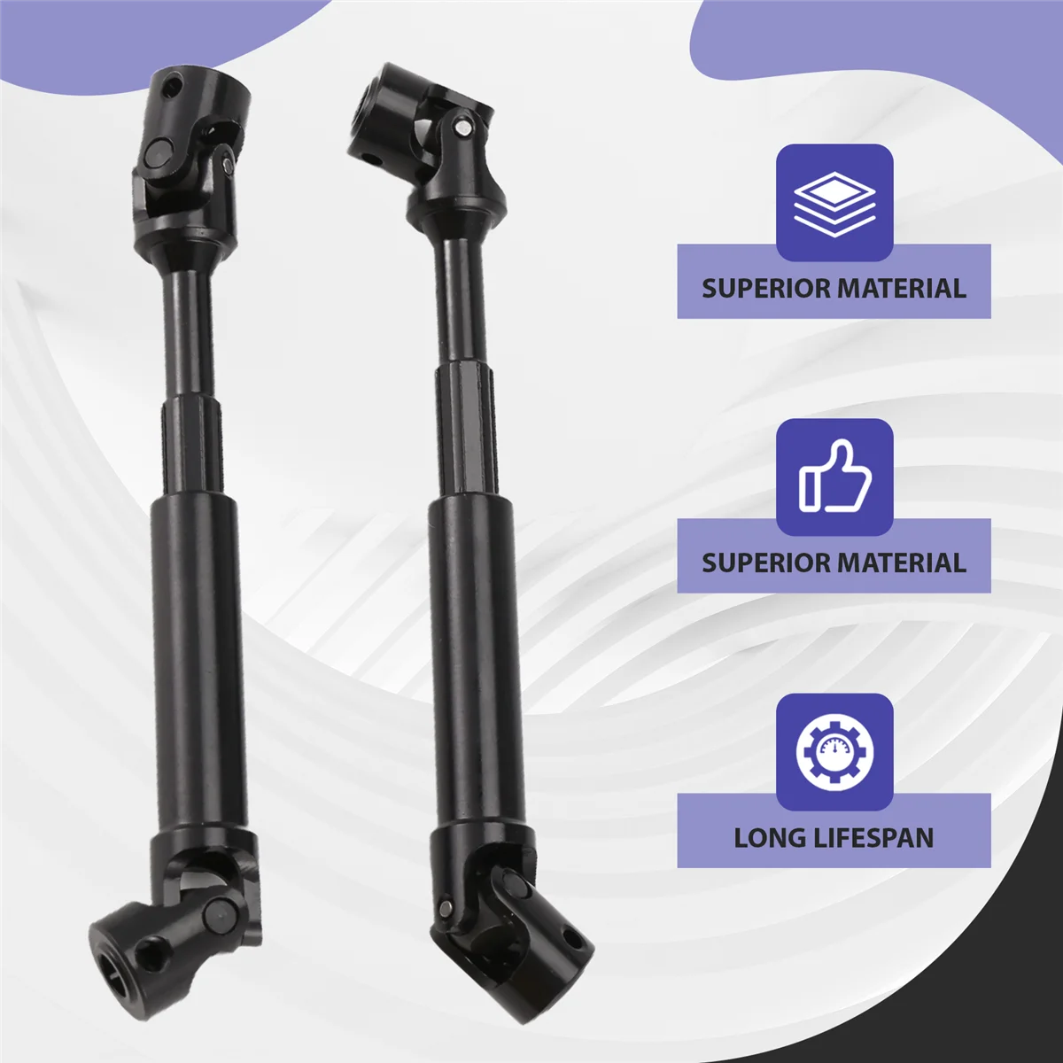 ABEZZ 2Pcs Metal Drive Shaft for Yikong YK4102 YK4103 Absima CR3.4 SHERPA KHAMBA 1/10 RC Crawler Car Upgrade Parts
ABEZZ 2Pcs Metal Drive Shaft for Yikong YK4102 YK4103 Absima CR3.4 SHERPA KHAMBA 1/10 RC Crawler Car Upgrade Parts