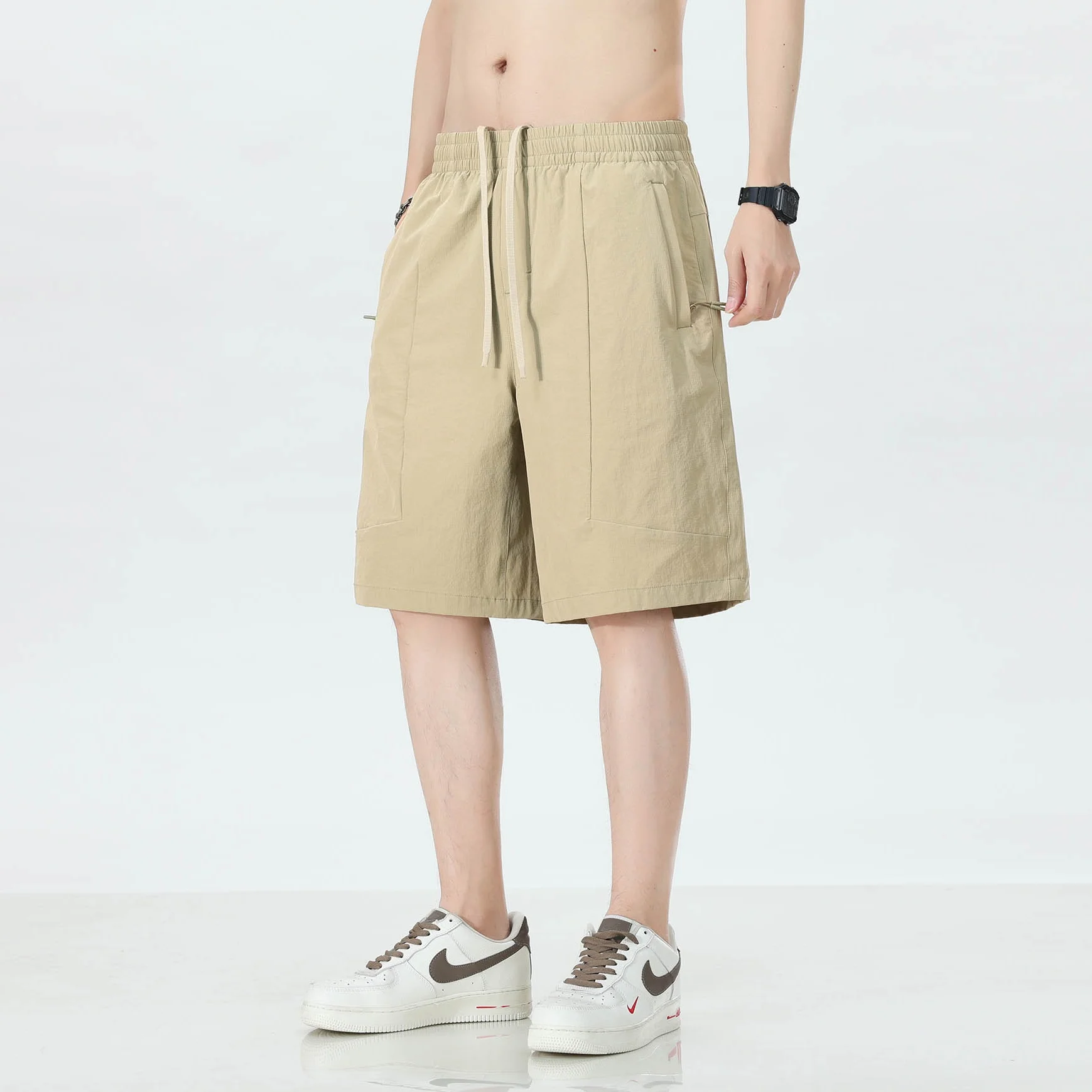 Summer Branded Zipper Pocket Cool Breathable Lightweight Elastic Men's Loose Shorts Waist Drawstring Thin Casual Sports Pants
Summer Branded Zipper Pocket Cool Breathable Lightweight Elastic Men's Loose Shorts Waist Drawstring Thin Casual Sports Pants