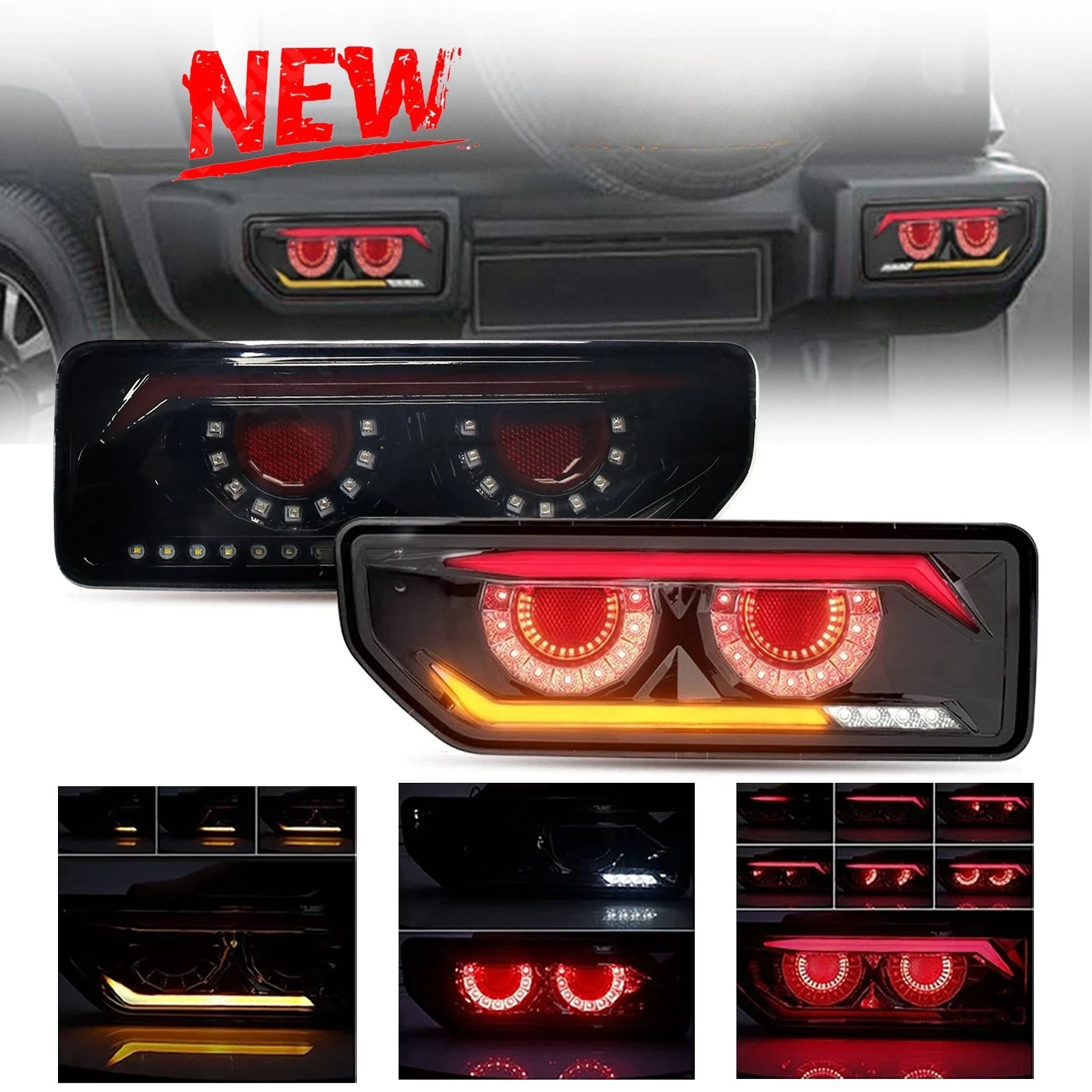 2PCS LED Tail Light Assembly for Suzuki Jimny 2019-2024 | Brake Light + Turn Signal Lamp | High Brightness Rear Lamp Replacement
2PCS LED Tail Light Assembly for Suzuki Jimny 2019-2024 | Brake Light + Turn Signal Lamp | High Brightness Rear Lamp Replacement