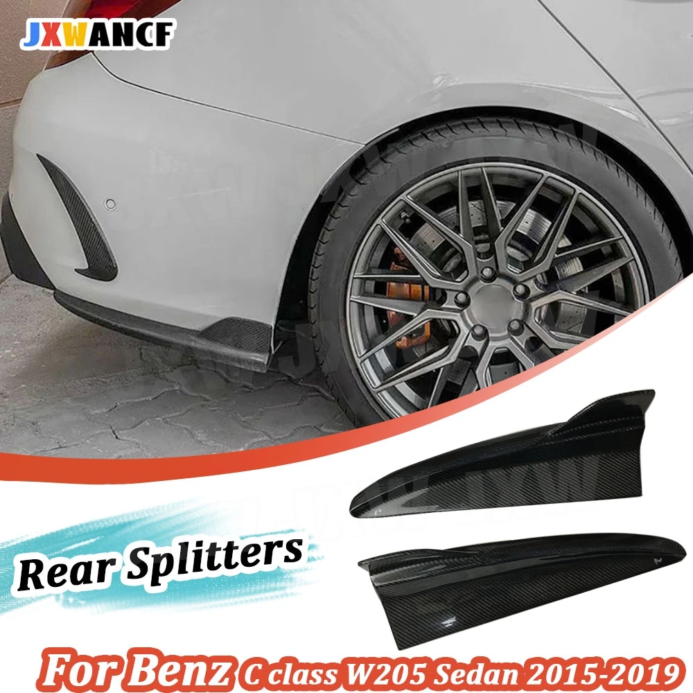 JXWANCF Carbon Fiber Rear Bumper Lip Splitters for Benz C class W205 C180 C200 C300 C63 4 Door Sedan 2015-2019 FRP Splitters
JXWANCF Carbon Fiber Rear Bumper Lip Splitters for Benz C class W205 C180 C200 C300 C63 4 Door Sedan 2015-2019 FRP Splitters