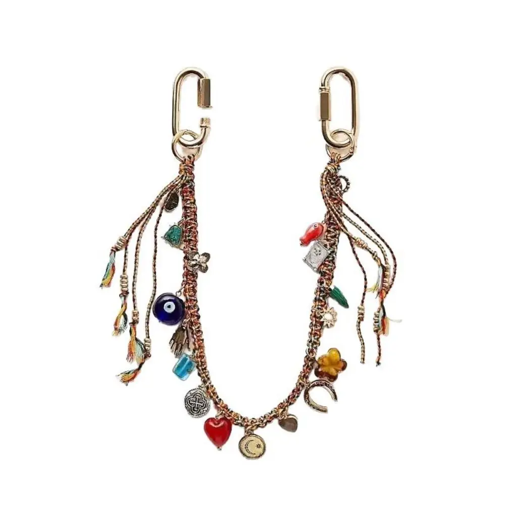 Stylish Lanyard Letter Beaded Keychain Star Beaded Turkish Evil Eye Pendant Charm Aesthetic Tassel Key Chain Bag Decoration
Stylish Lanyard Letter Beaded Keychain Star Beaded Turkish Evil Eye Pendant Charm Aesthetic Tassel Key Chain Bag Decoration