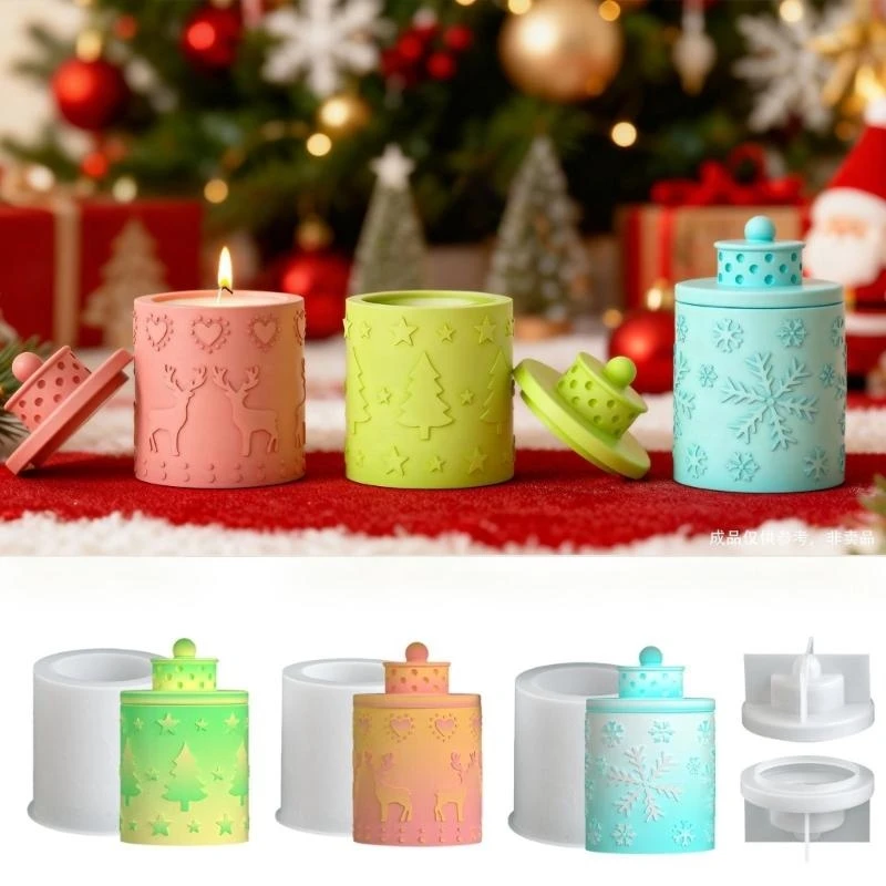 LX9D Silicone Mould For Embossed Christmas Tree Reindeer Cylinder Storage Jar
LX9D Silicone Mould For Embossed Christmas Tree Reindeer Cylinder Storage Jar