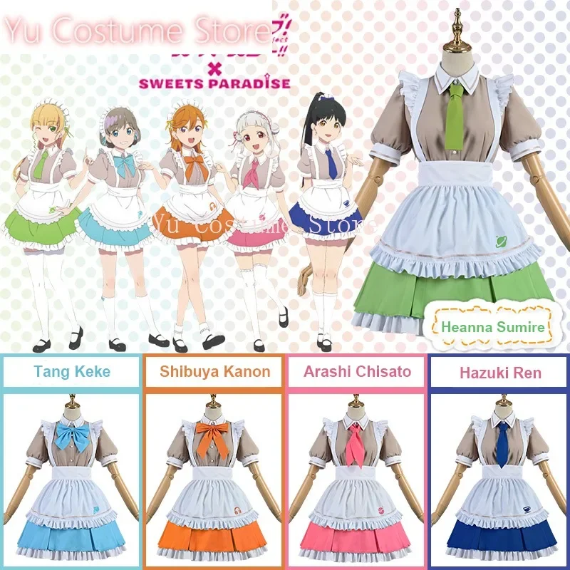 Yu CostumeAnime! Lovelive Starlight Prologue Liella Sweets Paradise Chisato Kanon KeKe Maid Dress Lovely Uniform Cosplay Costume
Yu CostumeAnime! Lovelive Starlight Prologue Liella Sweets Paradise Chisato Kanon KeKe Maid Dress Lovely Uniform Cosplay Costume