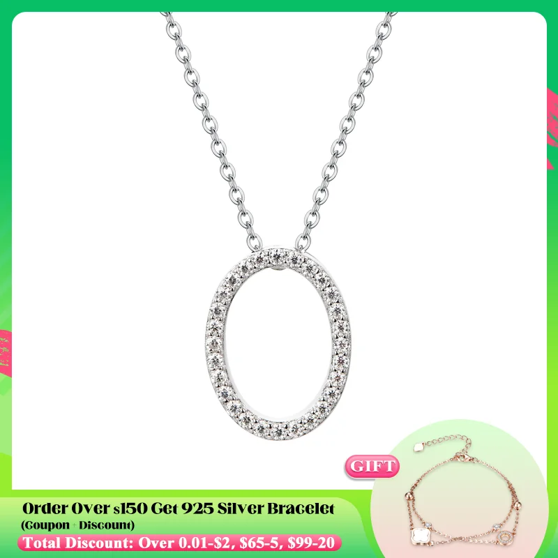 ATTAGEMS Solid S925 Silver Necklace for Women D Color Moissanite Sparkling Letter Pendant Birthday Party Gift Pass Diamond Test
ATTAGEMS Solid S925 Silver Necklace for Women D Color Moissanite Sparkling Letter Pendant Birthday Party Gift Pass Diamond Test
