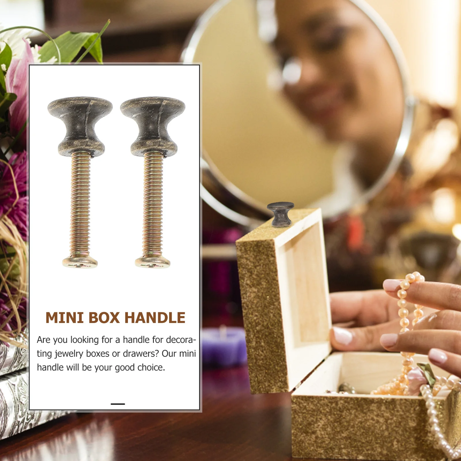 20Sets Mushroom Head Knobs Mini Alloy Pull Handles for Jewelry Box Cabinet Drawer Replacement Decorative Vintage Mini Knobs
20Sets Mushroom Head Knobs Mini Alloy Pull Handles for Jewelry Box Cabinet Drawer Replacement Decorative Vintage Mini Knobs