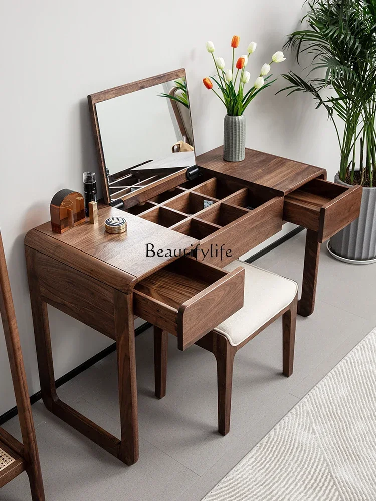 ls51Nordic black walnut dresser modern simple solid wood clamshell storage cabinet
ls51Nordic black walnut dresser modern simple solid wood clamshell storage cabinet