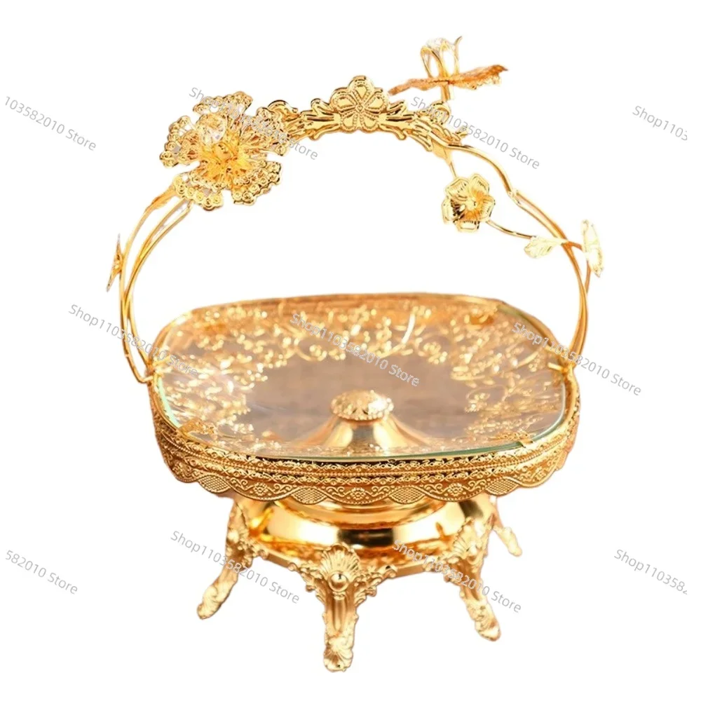Factory direct sales creative vibrant golden dried fruit tray glass metal plate high quality full of vitality
Factory direct sales creative vibrant golden dried fruit tray glass metal plate high quality full of vitality