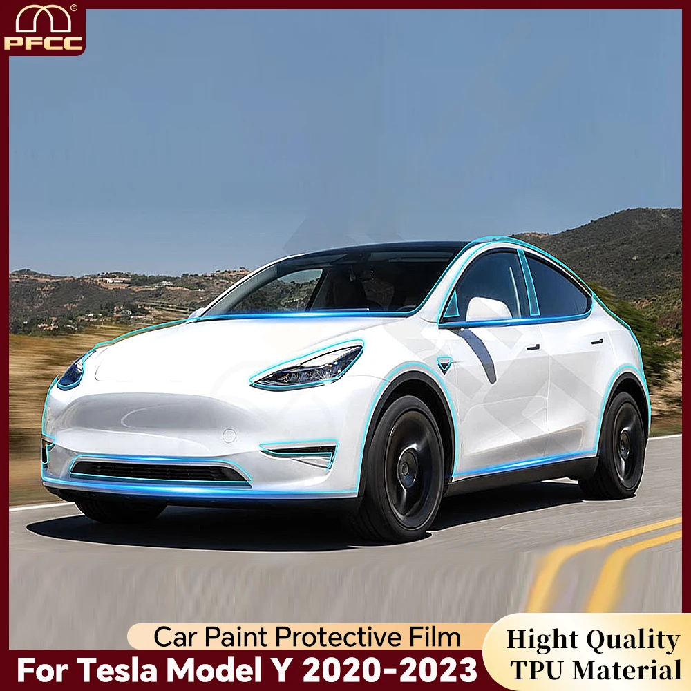 For Tesla Model Y 2020-2024 9Mil Pre-cut TPU Paint Protection Film PPF Transparent Bra Car Body Anti-Scratch Durable Sticker
For Tesla Model Y 2020-2024 9Mil Pre-cut TPU Paint Protection Film PPF Transparent Bra Car Body Anti-Scratch Durable Sticker