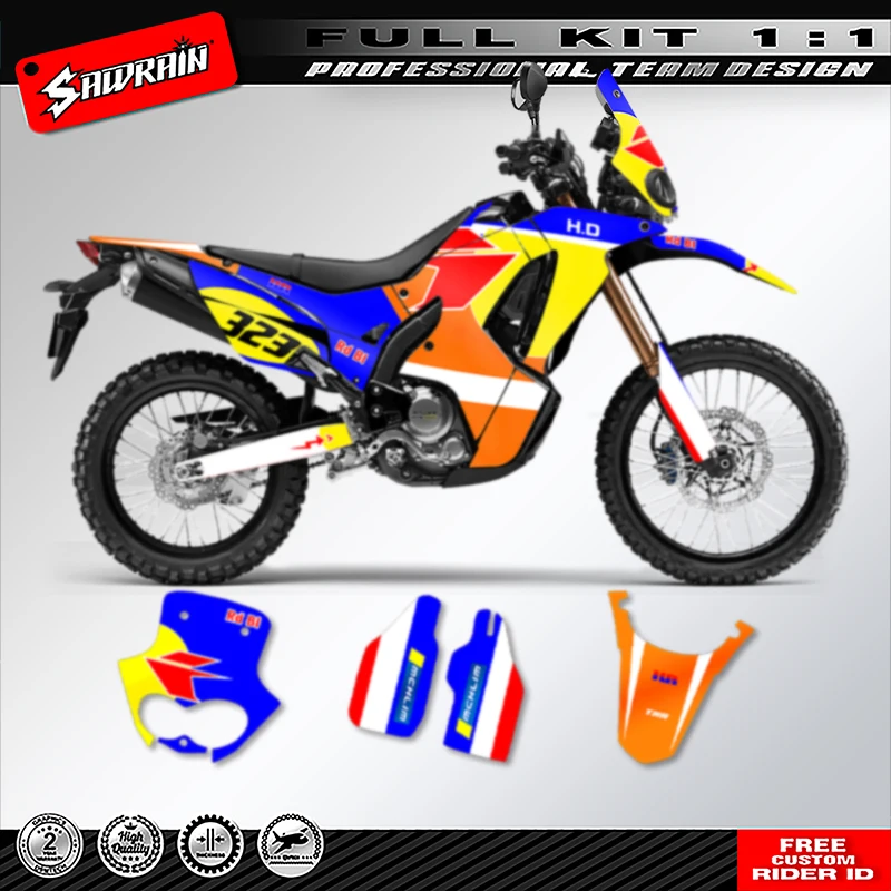 Sawrain Motorcycle Graphics Stickers Kit For Honda CRF250 RALLY 2017 2018 2019 2020 Backgrounds Number Name Decals
Sawrain Motorcycle Graphics Stickers Kit For Honda CRF250 RALLY 2017 2018 2019 2020 Backgrounds Number Name Decals
