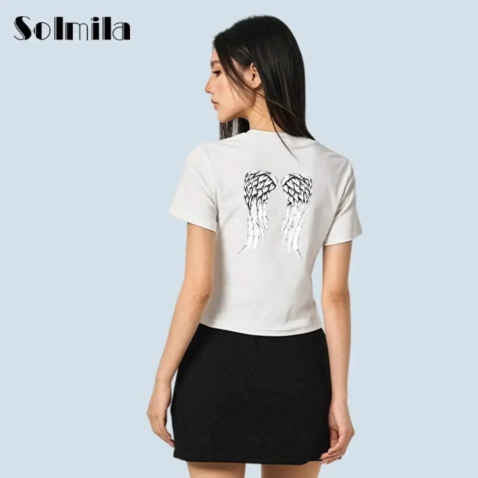 Y2k модная повседневная футболка 2024, женская одежда, топы с круглым вырезом, уличная одежда для девочек, весна-лето, футболки с короткими рукавами, женская одежда
Y2k модная повседневная футболка 2024, женская одежда, топы с круглым вырезом, уличная одежда для девочек, весна-лето, футболки с короткими рукавами, женская одежда