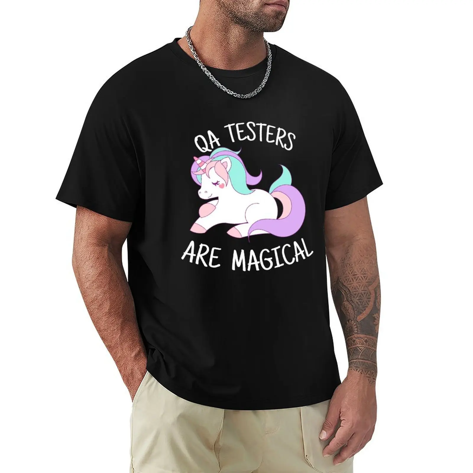 Unicorn QA Testers are Magical - QA Tester Gift T-Shirt essential t shirt vintage graphic tee plus size tops mens clothing
Unicorn QA Testers are Magical - QA Tester Gift T-Shirt essential t shirt vintage graphic tee plus size tops mens clothing