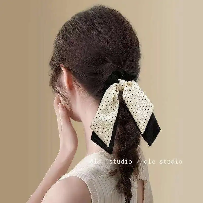 Polka Dot Hair Band, Fashionable And Simple Large Intestine Bow Hair Rope Headdress, Headband, Hair Accessories, Head Flower
Polka Dot Hair Band, Fashionable And Simple Large Intestine Bow Hair Rope Headdress, Headband, Hair Accessories, Head Flower