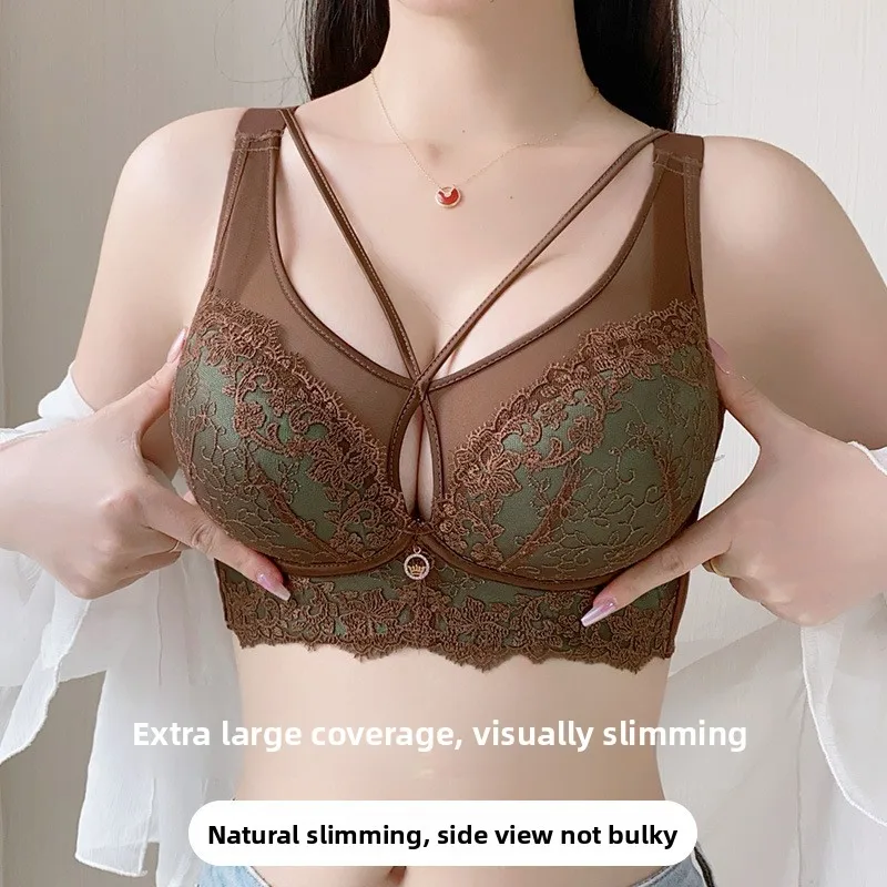 Sexy Thin Women's Bra Underwear with Steel Ring Gathered Anti-Sagging Small Chest Illusion Prevent Exposure /4 Cup Nylon
Sexy Thin Women's Bra Underwear with Steel Ring Gathered Anti-Sagging Small Chest Illusion Prevent Exposure /4 Cup Nylon