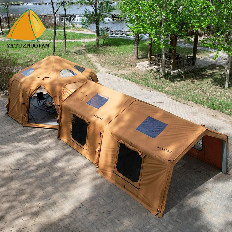 Надувная семейная палатка для кемпинга на 20 человек, многофункциональная, портативная, для улицы, с простой установкой, водонепроницаемая, из хлопкового полотна
Надувная семейная палатка для кемпинга на 20 человек, многофункциональная, портативная, для улицы, с простой установкой, водонепроницаемая, из хлопкового полотна