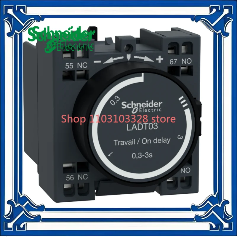 LADT03 Contactor accessory time delay auxiliary contact module, one normally open and one normally closed, power on delay,0.1-3s
LADT03 Contactor accessory time delay auxiliary contact module, one normally open and one normally closed, power on delay,0.1-3s