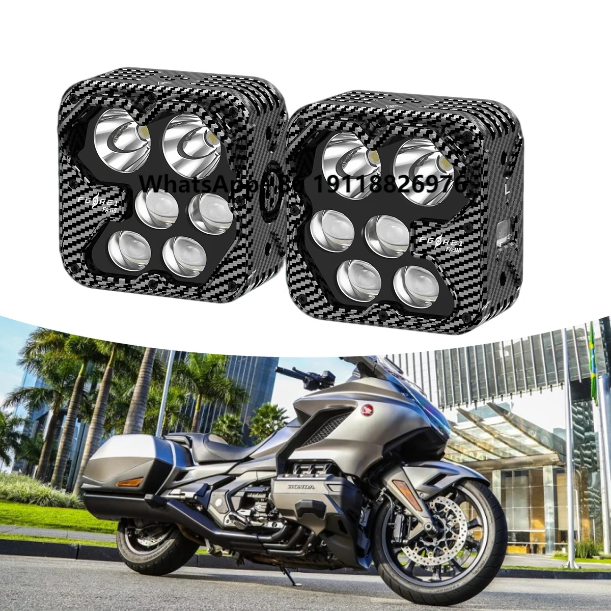 Ferei FA318 Professional Lighting Aluminium LED Motorcycle Spotlights Daytime Running Lights Side Glow Motorcycle Driving Light
Ferei FA318 Professional Lighting Aluminium LED Motorcycle Spotlights Daytime Running Lights Side Glow Motorcycle Driving Light