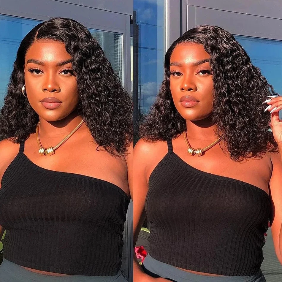 Curly Deep Water Wave 13x4 HD Lace Front Wigs Glueless Short Bob Wig Brazilian 100% Human Hair 4x4 Transparent Lace Frontal Wig
Curly Deep Water Wave 13x4 HD Lace Front Wigs Glueless Short Bob Wig Brazilian 100% Human Hair 4x4 Transparent Lace Frontal Wig