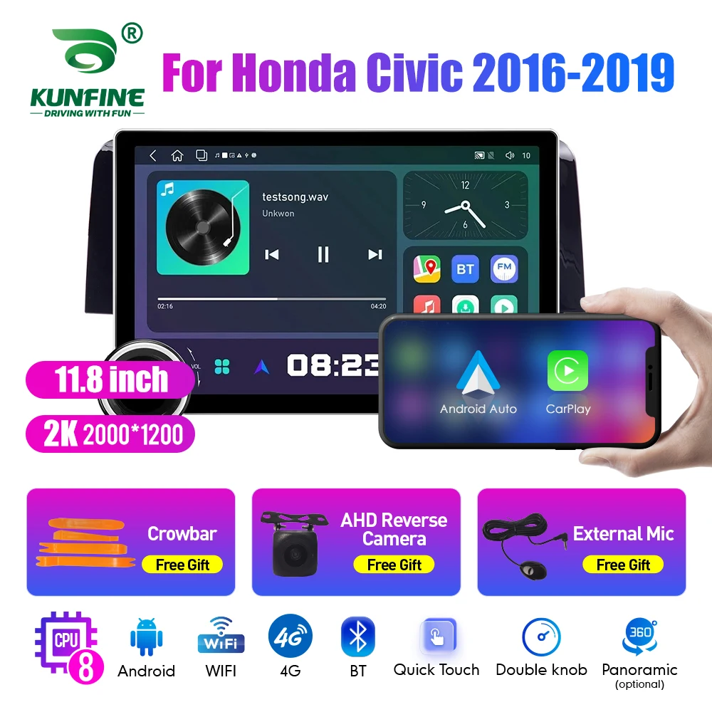 11.8 Inch 2K Double Knobs 2 Din Car Radio For Honda Civic 2016-2019 Car Radio DVD Multimedia Video Player Android Auto Carplay
11.8 Inch 2K Double Knobs 2 Din Car Radio For Honda Civic 2016-2019 Car Radio DVD Multimedia Video Player Android Auto Carplay