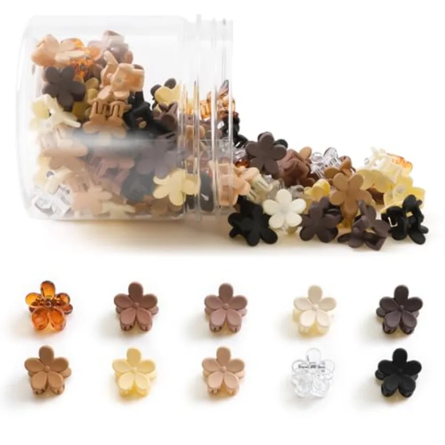 Mini Flower Hair Clips 100Pcs, Small Hair Clips Mini Claw Clips Cute Jaw Clips Hair Pins Hair Barrettes Hair Accessories for Wo
Mini Flower Hair Clips 100Pcs, Small Hair Clips Mini Claw Clips Cute Jaw Clips Hair Pins Hair Barrettes Hair Accessories for Wo