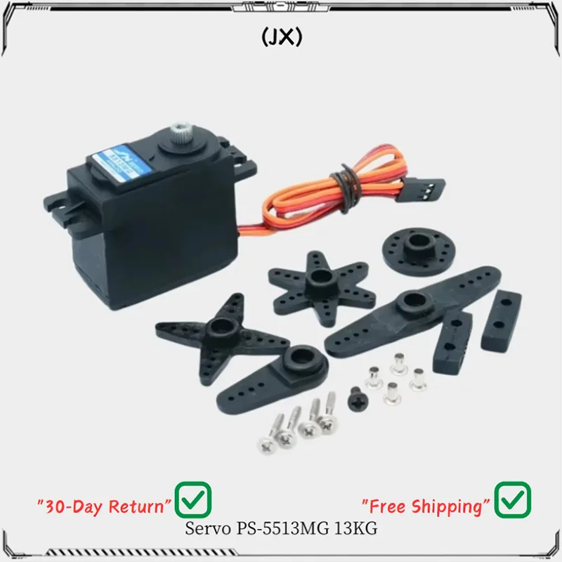 JX Новый сервопривод PS-5513MG 13 кг Высокоточный рулевой механизм с металлической шестерней Аналоговый стандартный сервопривод для 1:8/1:10 RC автомобилей самолетов Запчасти
JX Новый сервопривод PS-5513MG 13 кг Высокоточный рулевой механизм с металлической шестерней Аналоговый стандартный сервопривод для 1:8/1:10 RC автомобилей самолетов Запчасти