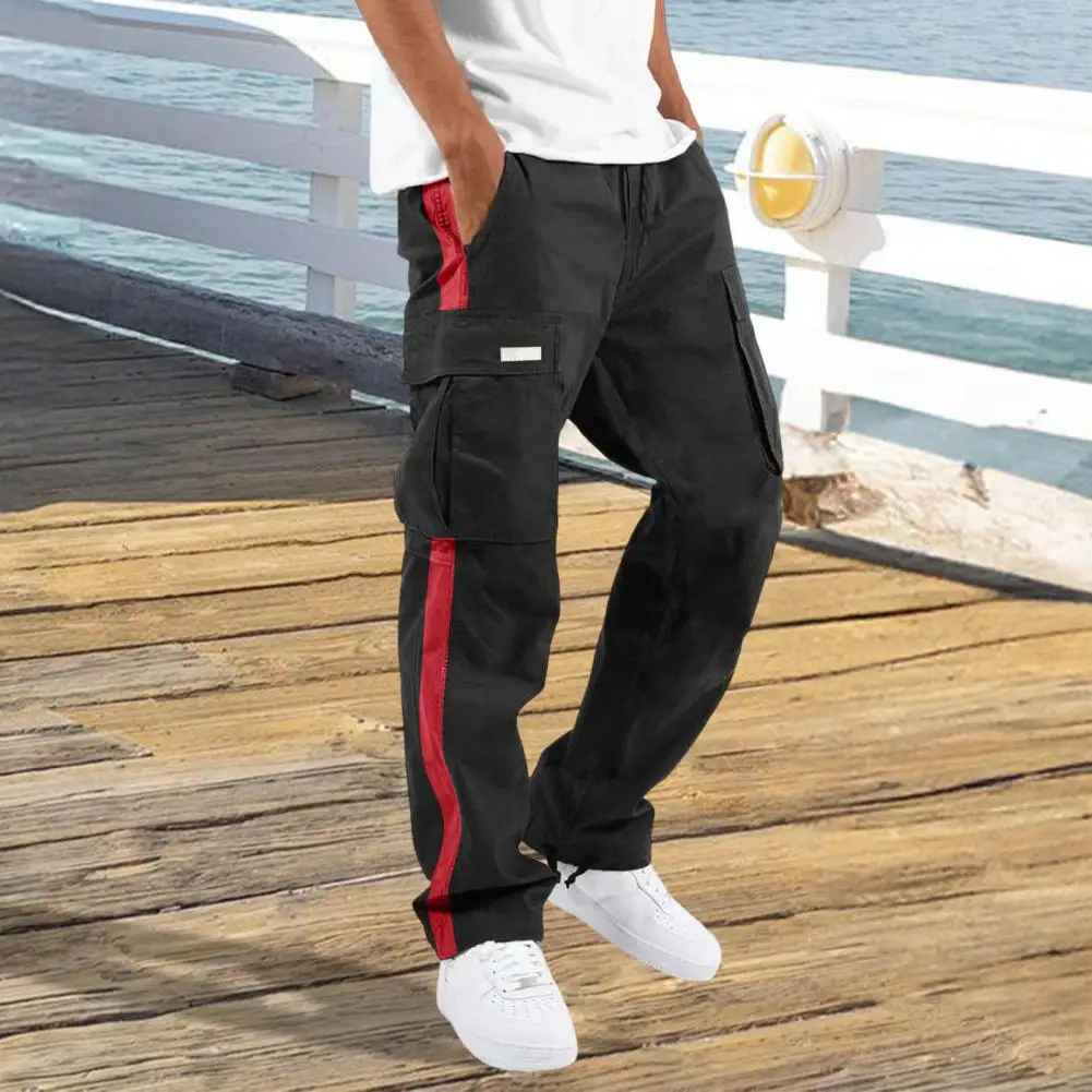 Men Hiking Pants with Multi Pockets Drawstring Casual Trousers Elastic Waist Wide Leg Loose Cargo Pants Solid Color Sweatpants
Men Hiking Pants with Multi Pockets Drawstring Casual Trousers Elastic Waist Wide Leg Loose Cargo Pants Solid Color Sweatpants