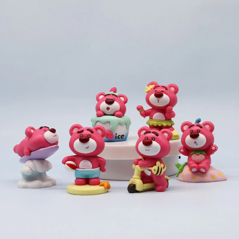 6pcs/set Strawberry Bear Blind Box Anime Figure Toy Model, Lotso‘s Holiday Anime Dolls Toys Ornaments Figures Cake Decoration
6pcs/set Strawberry Bear Blind Box Anime Figure Toy Model, Lotso‘s Holiday Anime Dolls Toys Ornaments Figures Cake Decoration