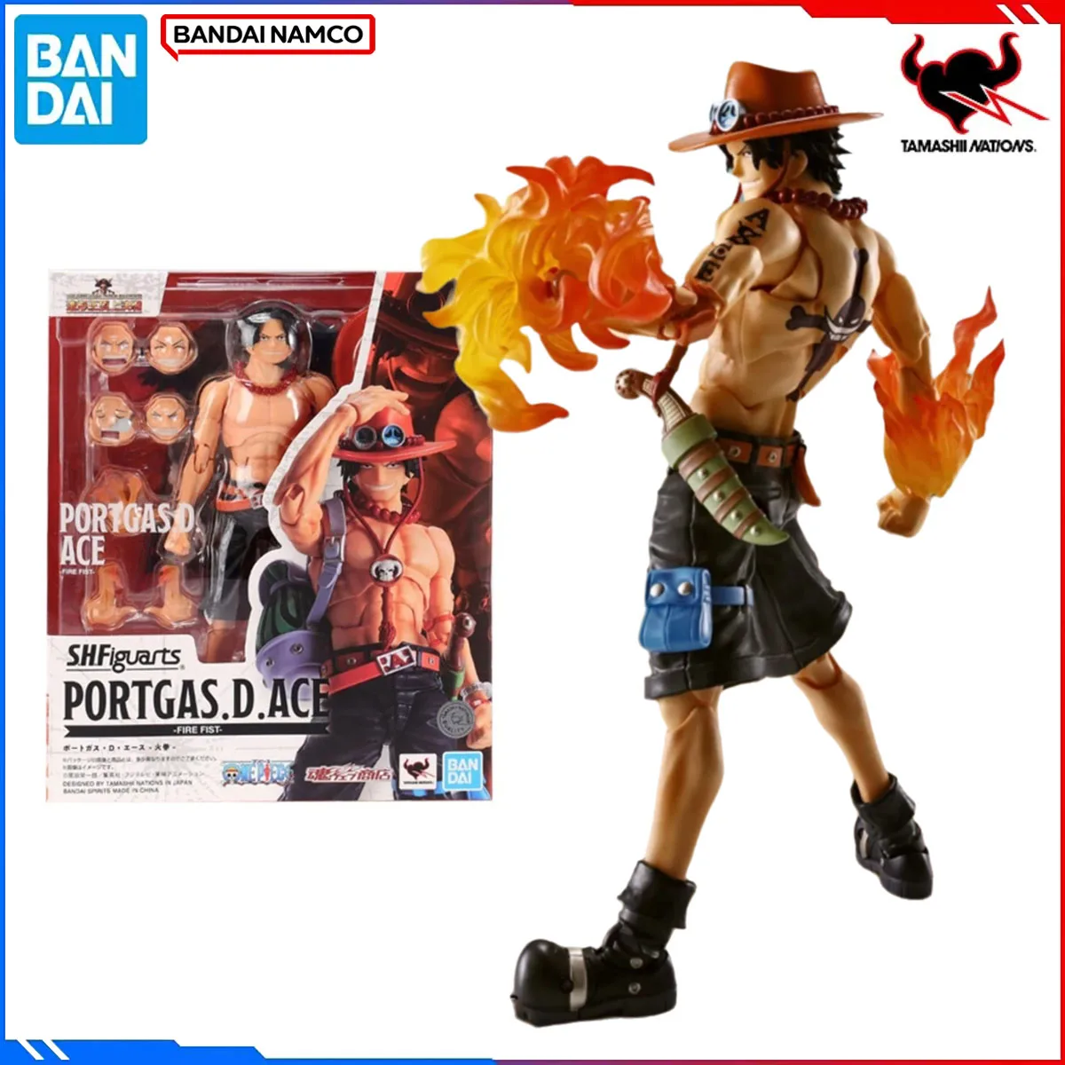 Genuine Bandai Original One Piece Figure Model Kits SHF 1/12 Anime Figures Portgas.D.Ace Fire Fist Action Model Christmas Toys
Genuine Bandai Original One Piece Figure Model Kits SHF 1/12 Anime Figures Portgas.D.Ace Fire Fist Action Model Christmas Toys