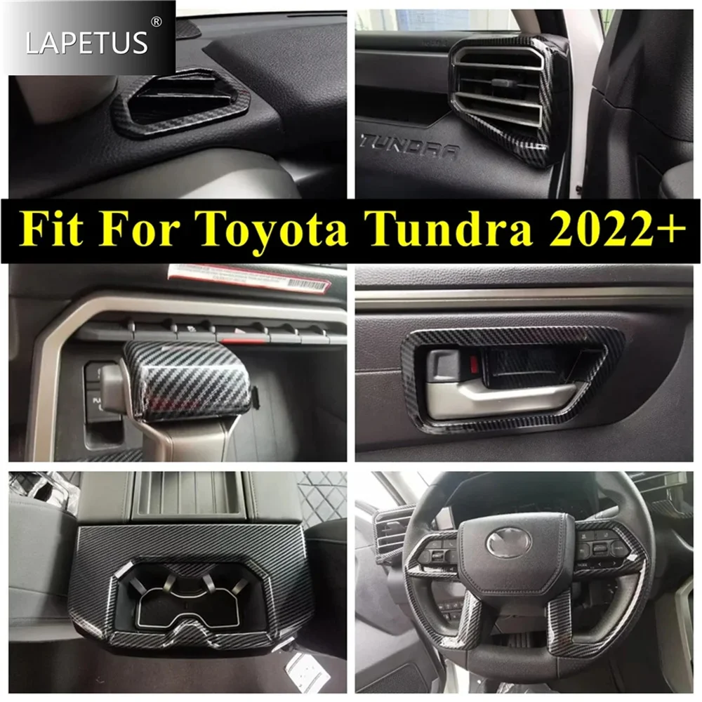 Window Switch Panel / Headlight / Rear Water Cup Cover Trim For Toyota Tundra 2022 2023 Carbon Fiber Car Interior Accessories
Window Switch Panel / Headlight / Rear Water Cup Cover Trim For Toyota Tundra 2022 2023 Carbon Fiber Car Interior Accessories