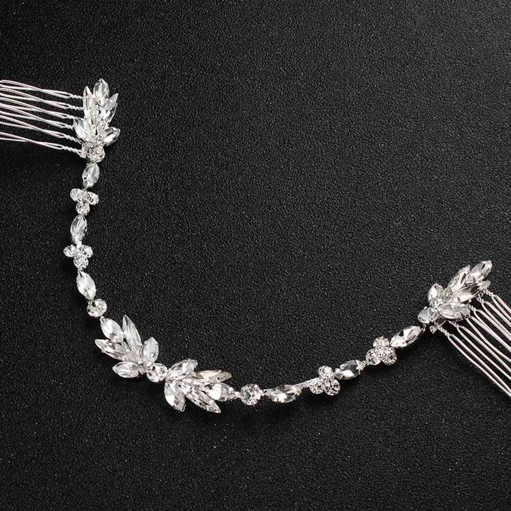 Flower Headwear Rhinestone Headband Women Headdress Bridal Accessories Double End Comb Silver Lightweight Comfortable
Flower Headwear Rhinestone Headband Women Headdress Bridal Accessories Double End Comb Silver Lightweight Comfortable