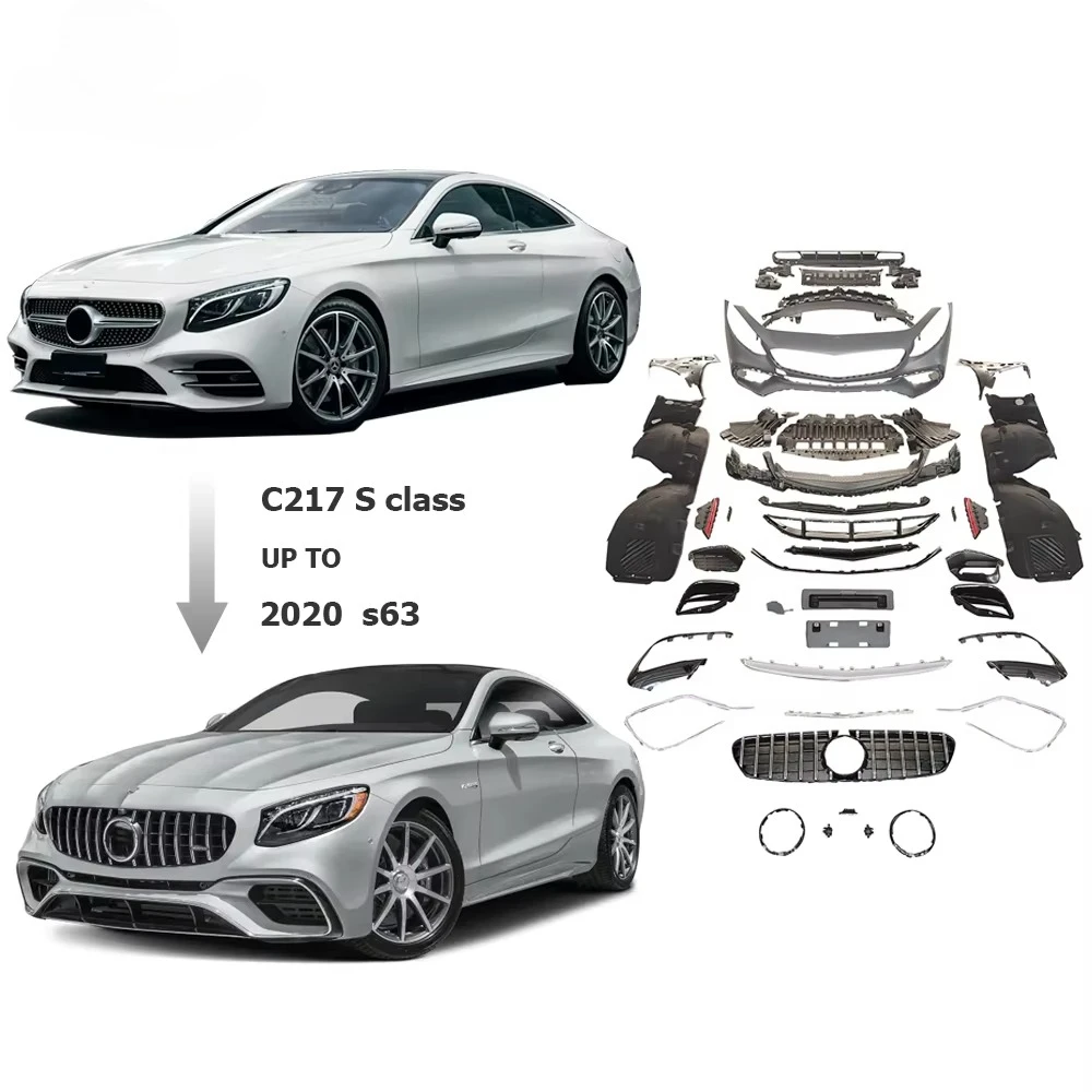 High Quality Body Kit for Mercedes Benz S Coupe C217 2015-2021 Upgrade To S63 S65 Coupe Bodykit with Bumper Grille
High Quality Body Kit for Mercedes Benz S Coupe C217 2015-2021 Upgrade To S63 S65 Coupe Bodykit with Bumper Grille