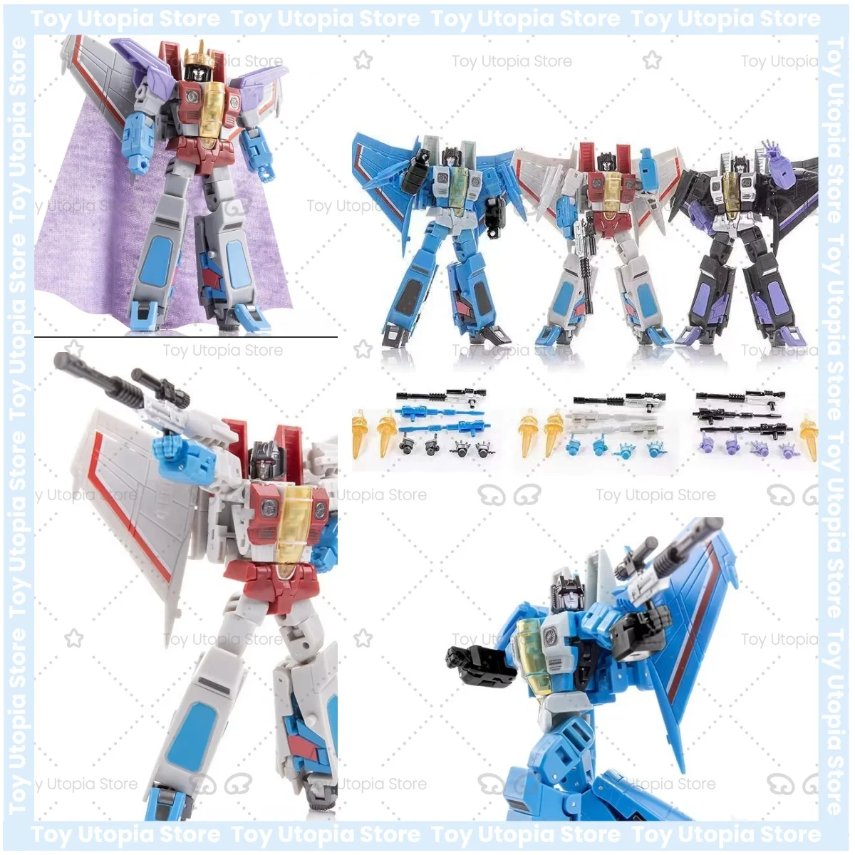 JINBAO FG04 FG0103 Transformation Toys G1 Starscream Thundercracker Skywarp F15 DS01 Anime Action Figure Model Deformation Robot
JINBAO FG04 FG0103 Transformation Toys G1 Starscream Thundercracker Skywarp F15 DS01 Anime Action Figure Model Deformation Robot