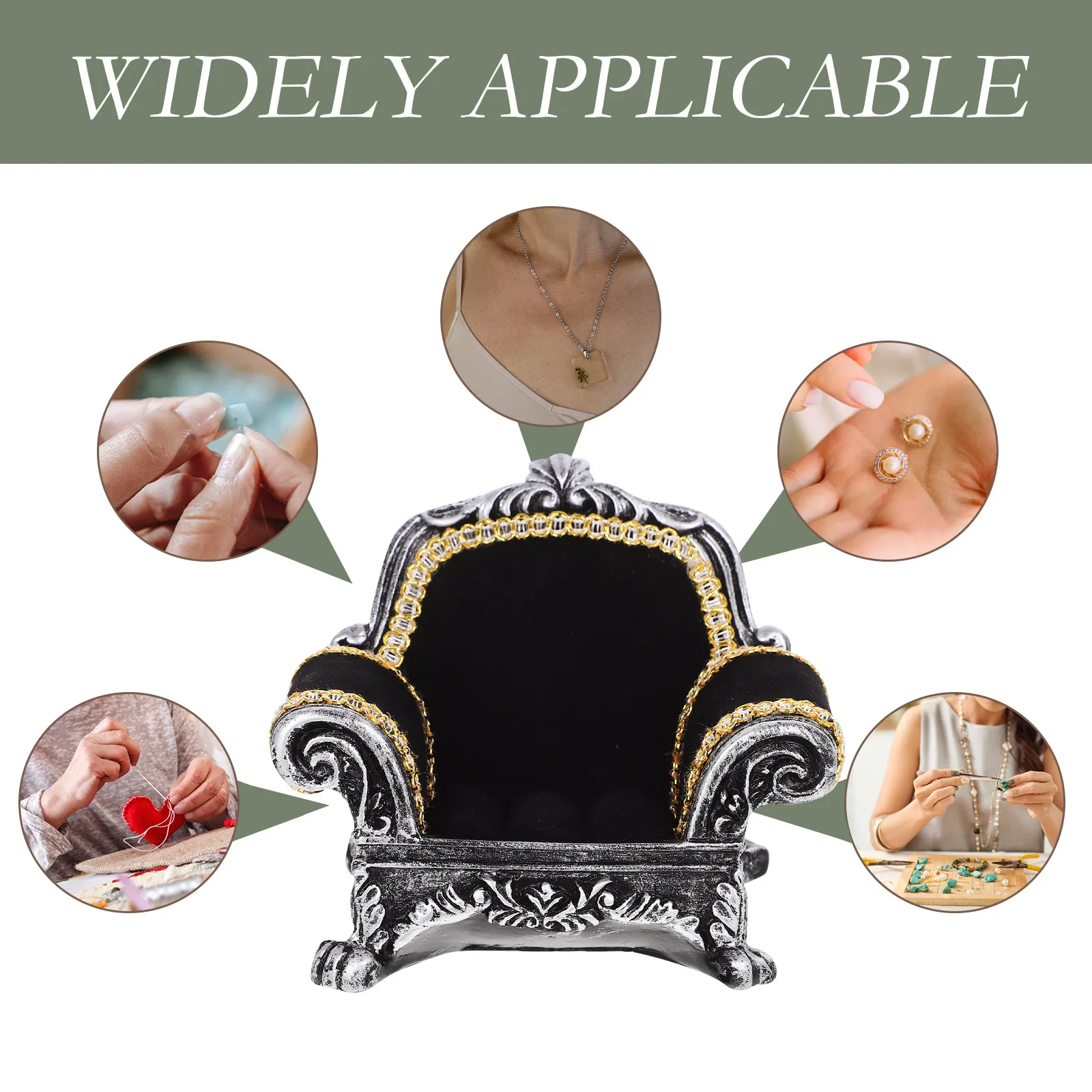 Подставка для украшений в виде дивана: простой, элегантный дизайн, держатель для колец, органайзер для браслетов и серег, для хранения и демонстрации украшений
Подставка для украшений в виде дивана: простой, элегантный дизайн, держатель для колец, органайзер для браслетов и серег, для хранения и демонстрации украшений