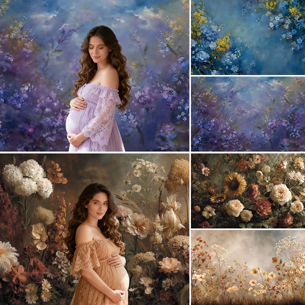 Abstract Floral Vintage Photography Background Blue Purple Maternity Portrait Birthday Wedding Backdrop Master Photo Studio Prop
Abstract Floral Vintage Photography Background Blue Purple Maternity Portrait Birthday Wedding Backdrop Master Photo Studio Prop