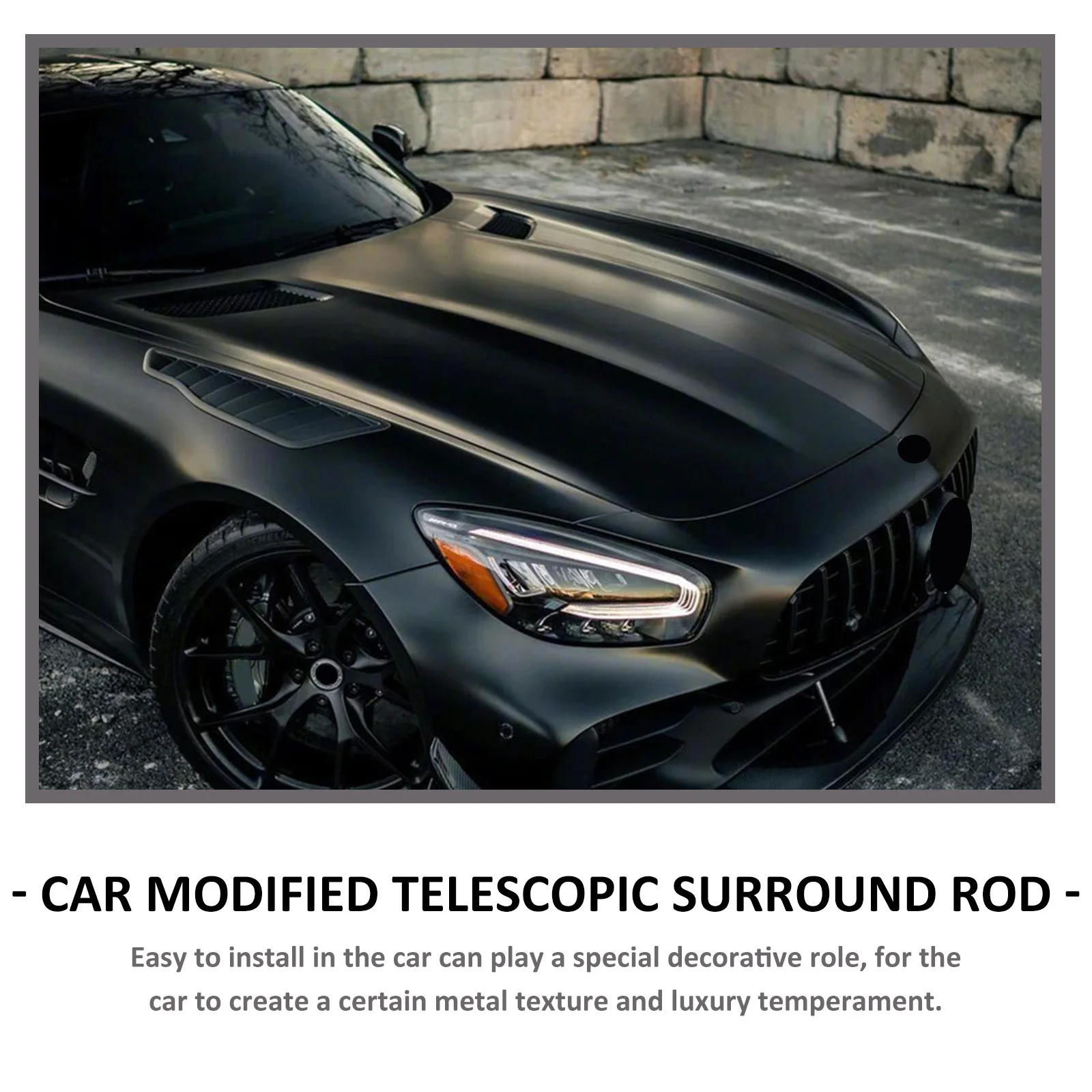 2Pcs Universal Adjustable Car Front Bumper Lip Rods Extendable Corrosion Resistant Stainless Steel Aluminum Alloy Front Bumper
2Pcs Universal Adjustable Car Front Bumper Lip Rods Extendable Corrosion Resistant Stainless Steel Aluminum Alloy Front Bumper