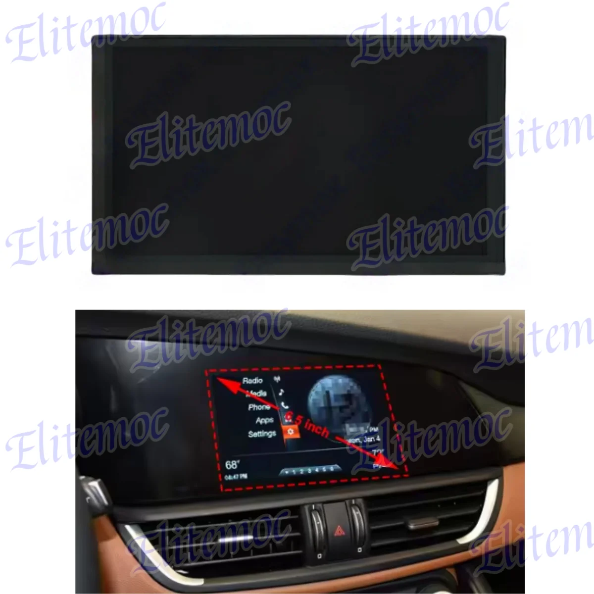 6.5 Inch LCD Display Replacement for Alfa Romeo Giulia 2015-2023 Car Accessories GPS Navigation Screen
6.5 Inch LCD Display Replacement for Alfa Romeo Giulia 2015-2023 Car Accessories GPS Navigation Screen