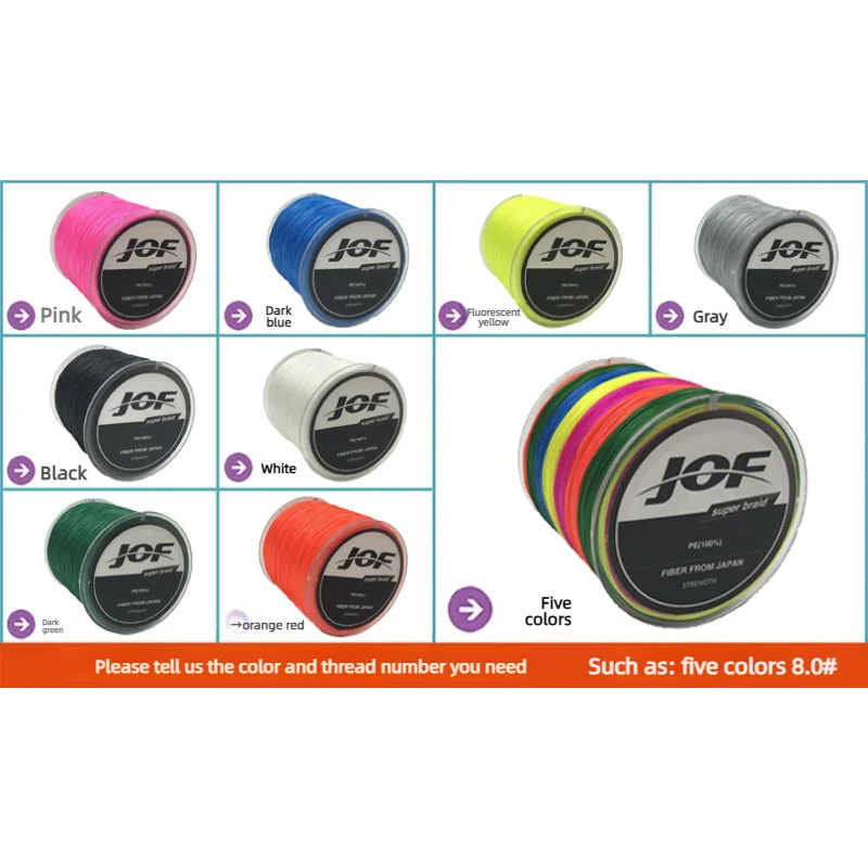 4 Strands Multicolor 500m Braided PE Fishing Line, Durable Bite Resistant Dyneema Line for Snakehead Fishing, Lure & Rock Fishin
4 Strands Multicolor 500m Braided PE Fishing Line, Durable Bite Resistant Dyneema Line for Snakehead Fishing, Lure & Rock Fishin