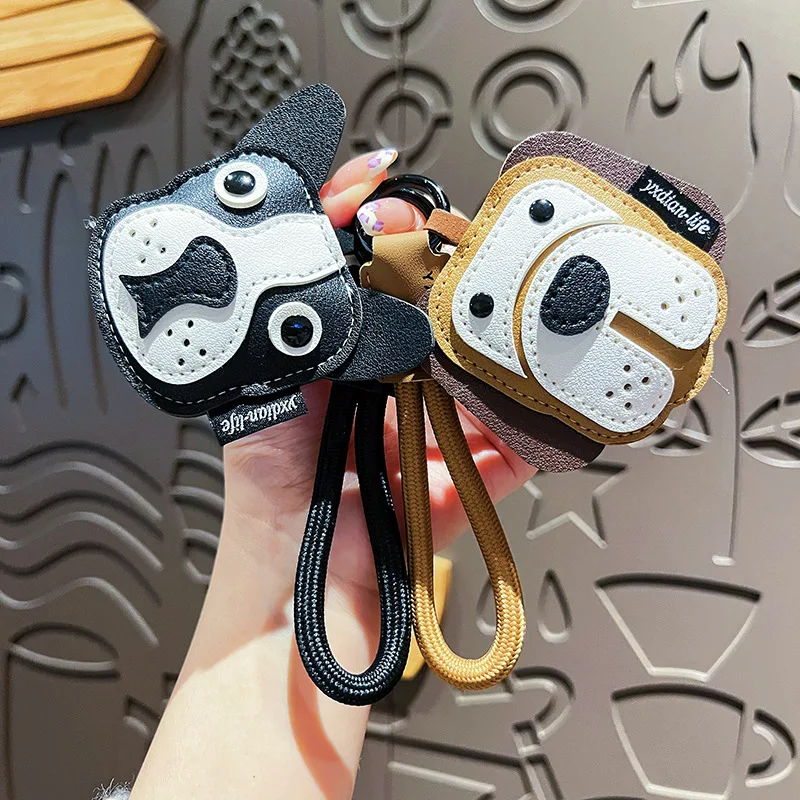 Womens Pendant Creative Leather Dog Keychain Cute Cartoon French Bulldog High-end Exquisite Bag Pendant Accessory And Small Gift
Womens Pendant Creative Leather Dog Keychain Cute Cartoon French Bulldog High-end Exquisite Bag Pendant Accessory And Small Gift