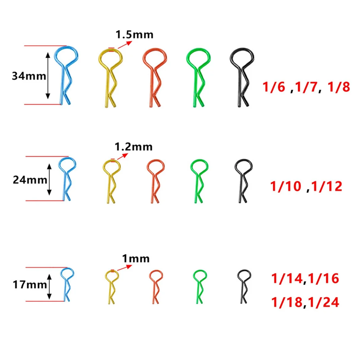 260PCS 1/8 1/10 1/16 RC Car Body Shell R Clips Bodyshell Pin Metal Body Shell Clip Pin Truck Toy Accessories-ABHQ
260PCS 1/8 1/10 1/16 RC Car Body Shell R Clips Bodyshell Pin Metal Body Shell Clip Pin Truck Toy Accessories-ABHQ