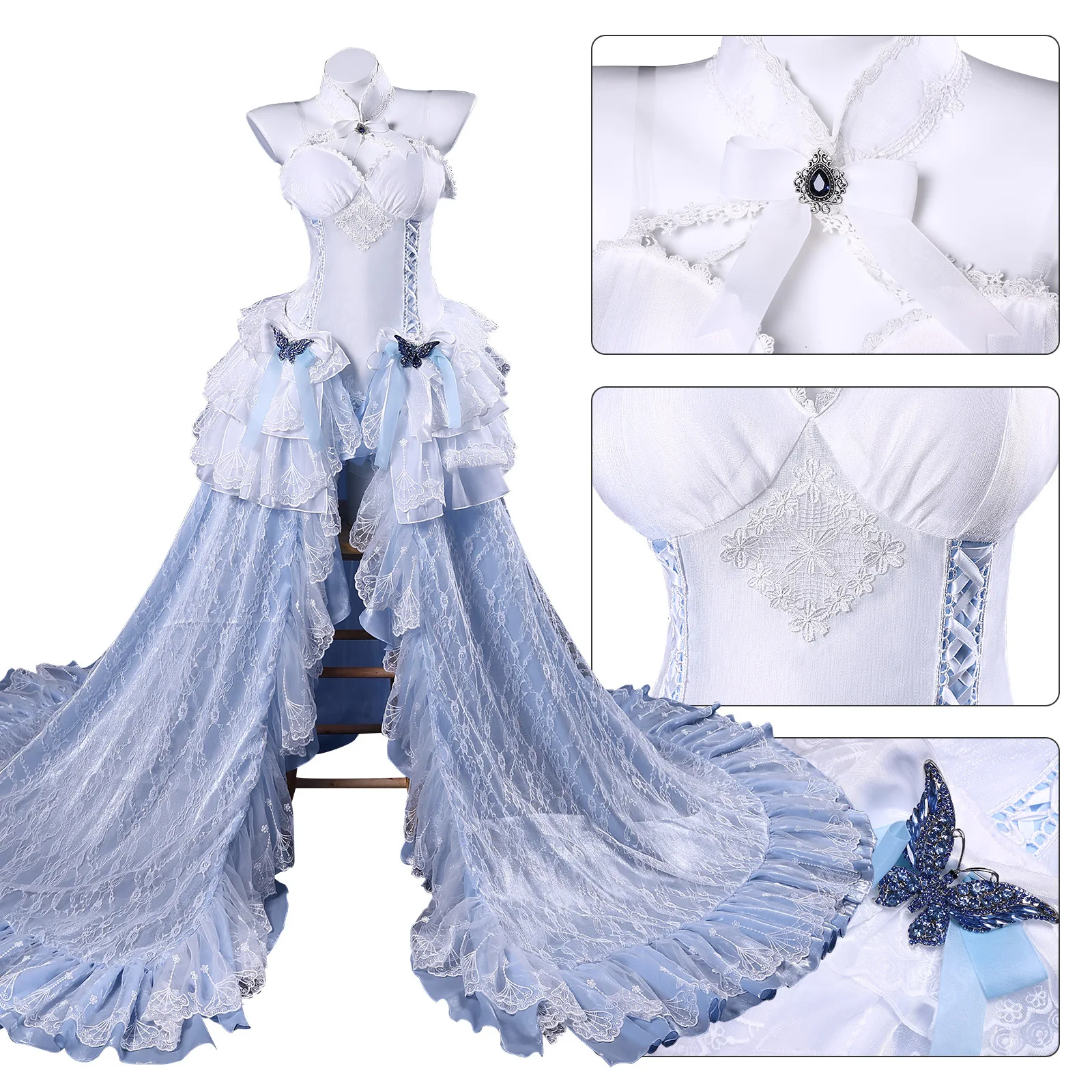 Azur Lane Cheshire Wedding Cosplay, Bridal Dress Costume for Anime Game Convention & Stage
Azur Lane Cheshire Wedding Cosplay, Bridal Dress Costume for Anime Game Convention & Stage