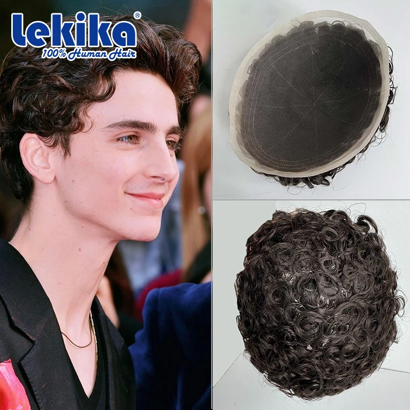 Full Lace Curly Human Hair Wig 6" Lace Front Human Hair Wig Breathable 100% Human Hair Wigs Replacement Hair System For Man
Full Lace Curly Human Hair Wig 6" Lace Front Human Hair Wig Breathable 100% Human Hair Wigs Replacement Hair System For Man