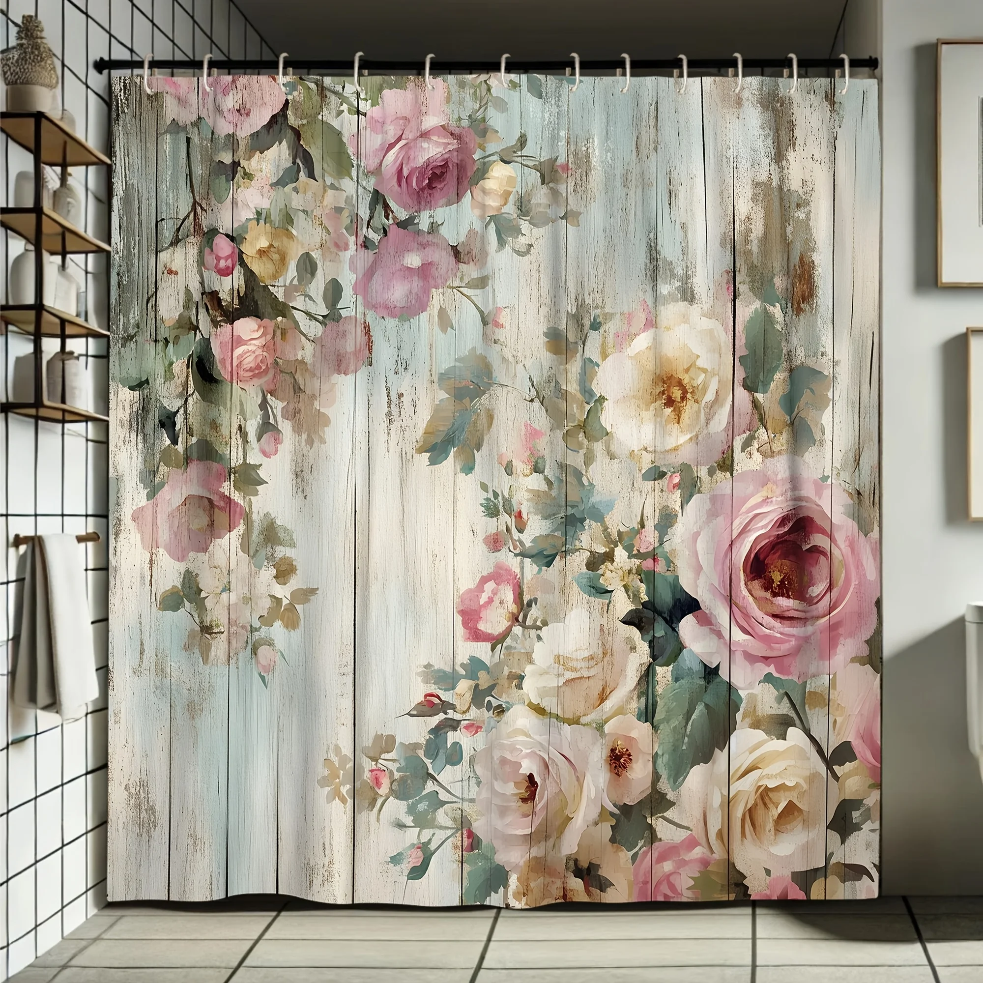 Romantic Floral Bathroom Four-Piece Set - Elegant Waterproof Shower Curtain for a Complete Bathroom Set
Romantic Floral Bathroom Four-Piece Set - Elegant Waterproof Shower Curtain for a Complete Bathroom Set