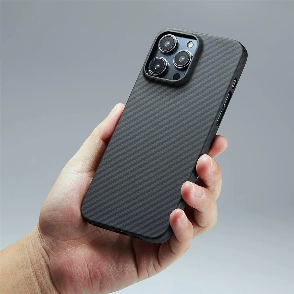 Pure Carbon Fiber Case For iPhone16 15 14 Pro Max Kevlar Aramid Fiber Phone Shell
Pure Carbon Fiber Case For iPhone16 15 14 Pro Max Kevlar Aramid Fiber Phone Shell
