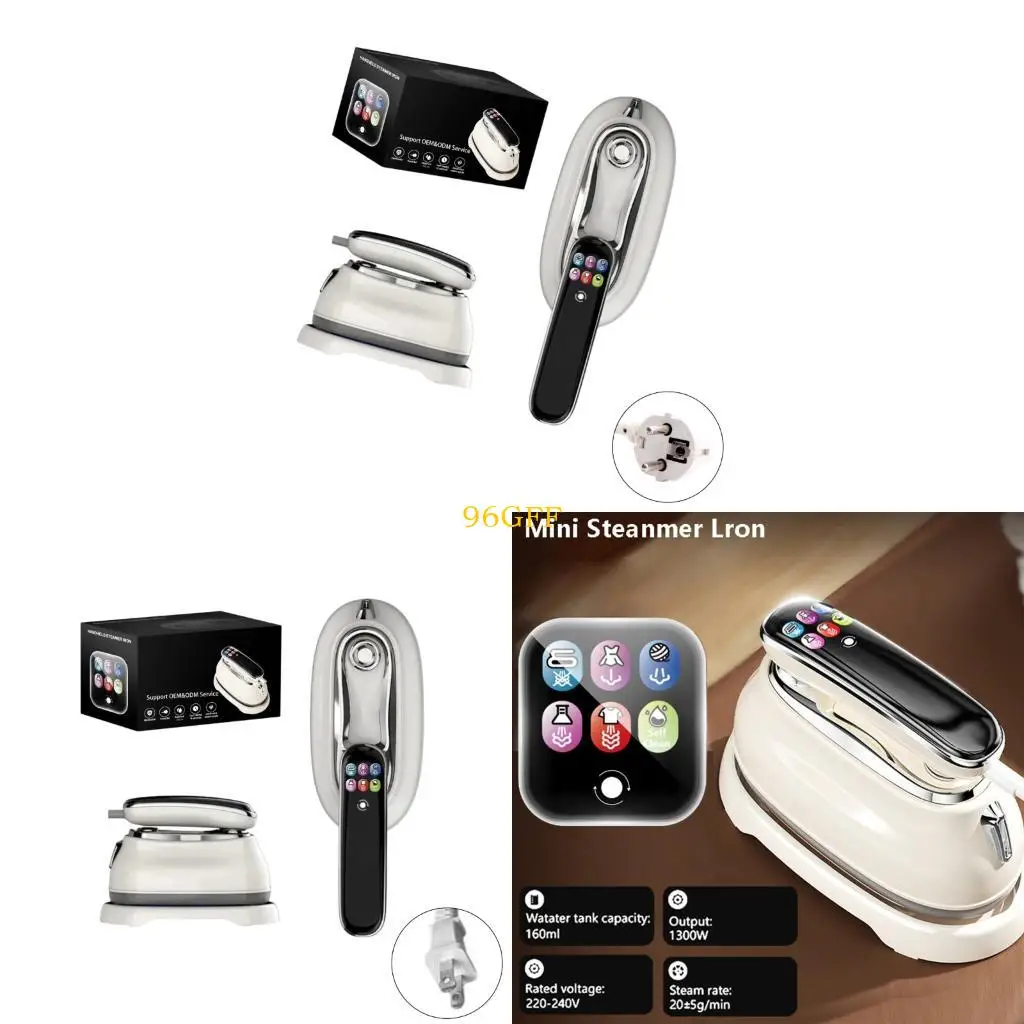 96GF Handheld Electric Garment Steamer Portable Ironing Machine with 6 Gear Adjustment Temperature Control LCD Display
96GF Handheld Electric Garment Steamer Portable Ironing Machine with 6 Gear Adjustment Temperature Control LCD Display
