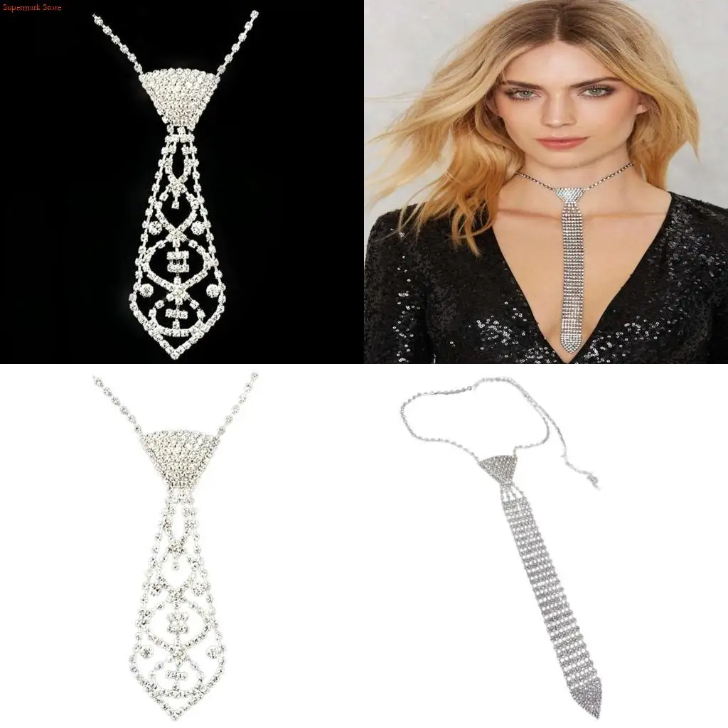Q5WE Glitter Neck Tie Sparkling Necktie Women Clothes Accessory
Q5WE Glitter Neck Tie Sparkling Necktie Women Clothes Accessory