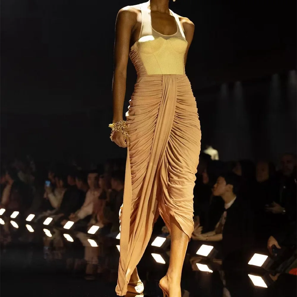 2026 Summer Women's Bodycon Dress – Stretchy, Asymmetrical Corset-Style Halter Dress | Y2K New Fashion Party Pleated Dress bra
2026 Summer Women's Bodycon Dress – Stretchy, Asymmetrical Corset-Style Halter Dress | Y2K New Fashion Party Pleated Dress bra