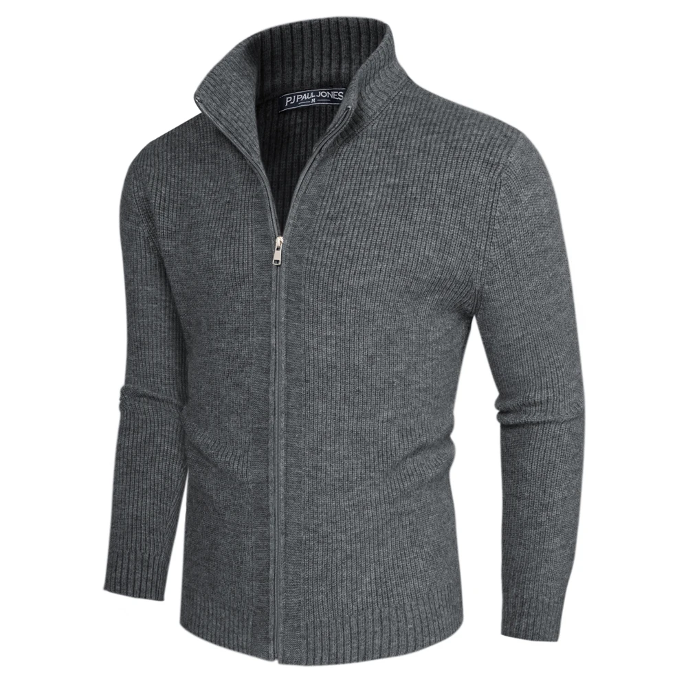 PJ Men Stand Collar Textured Cardigan Long Sleeve Zip Up Sweater Comfortable Knitted Knitwear High Stretchy
PJ Men Stand Collar Textured Cardigan Long Sleeve Zip Up Sweater Comfortable Knitted Knitwear High Stretchy